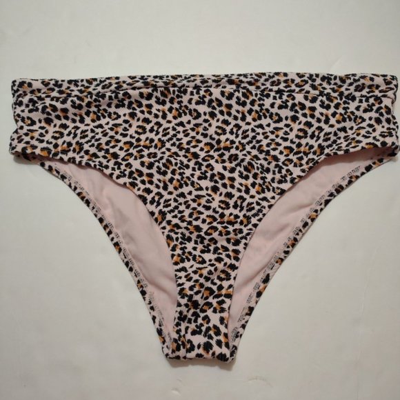 Xhilaration Cheetah Print Ribbed Bikini Bottom - Picture 1 of 4